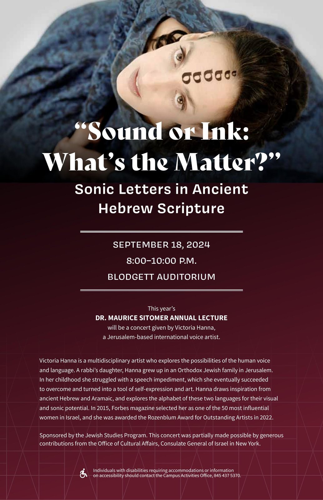 Hanna lecture poster