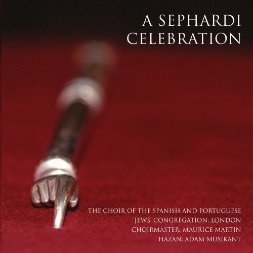 A Sephardi Celebration — album cover: a silver-mounted shofar on red velvet.